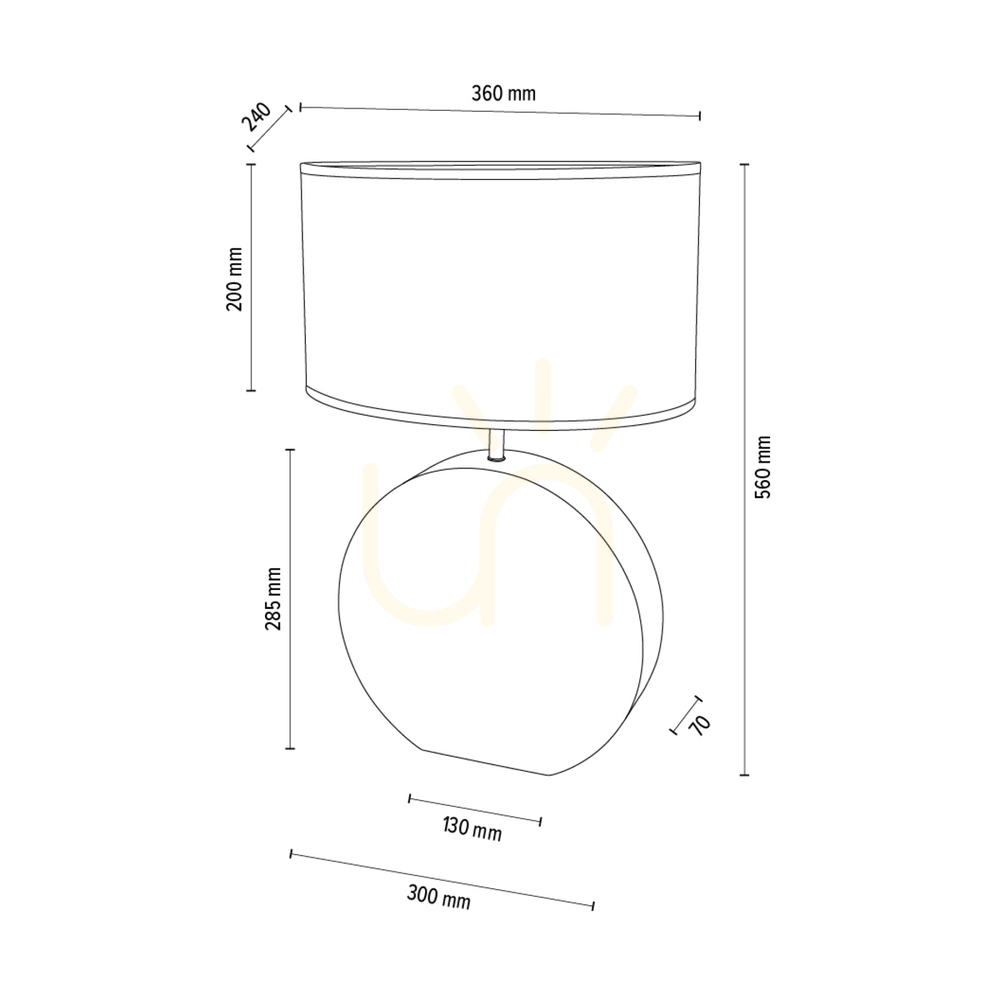Prüfen Logan Tischlampe, geölte Eiche/mattes Nickel, weißer Lampenschirm, 1xE27, 36 cm Logan Tischlampe, geölte Eiche/mattes Nickel, weißer Lampenschirm, 1xE27, 36 cm