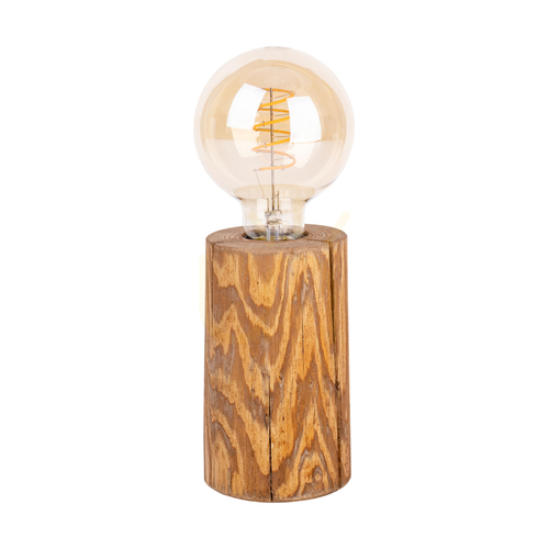 Prüfen Tischlampe „Core“, braun, 1xE27, Ø 8–12 cm