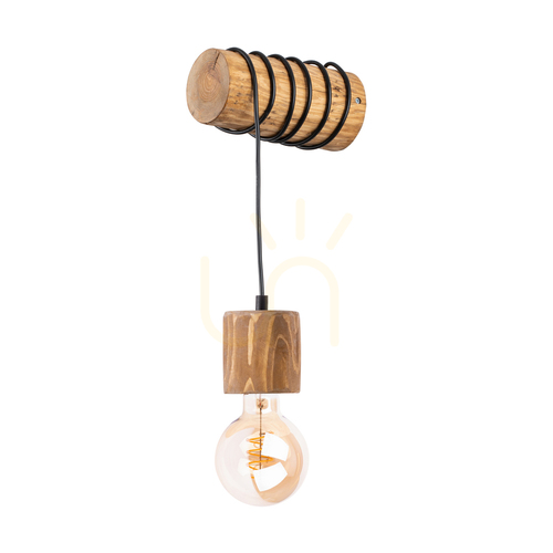 Prüfen Wandleuchte „Skog“, braun, 1xE27, 20 cm