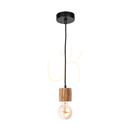 Prüfen Skog Pendelleuchte, Braun/Schwarz, 1xE27, Ø 10 cm