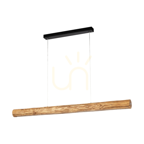Prüfen Vudovi Pendelleuchte, Nussbaum/Schwarz, 1xLED 45 W, 115 cm