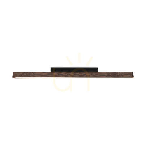 Prüfen Forestier Deckenleuchte, Nussbaum/Schwarz, 1xLED, 17 W, 90 cm
