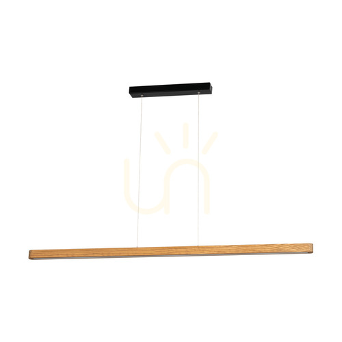 Prüfen Forestier Pendelleuchte, Braun/Schwarz, 1xLED 23 W, Up&amp;Down, 118 cm