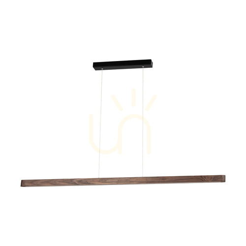 Prüfen Forestier Pendelleuchte, Nussbaum/Schwarz, 1xLED 23 W, Up&amp;Down, 118 cm