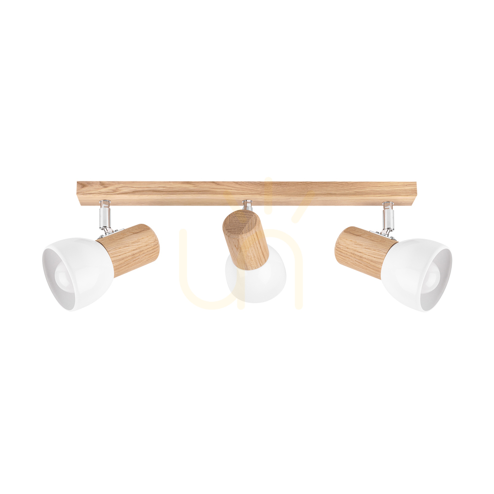 Prüfen Nord Deckenleuchte, geölte Eiche, 3xE27, 52 cm Nord Deckenleuchte, geölte Eiche, 3xE27, 52 cm