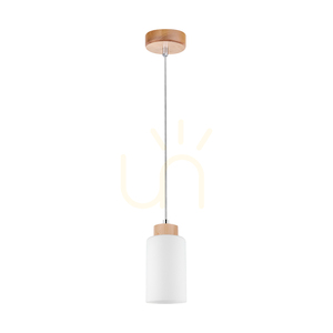 Selva Pendelleuchte, geölte Eiche, 1xE27, Ø 10 cm small 0