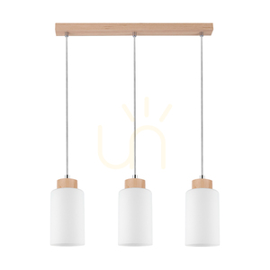 Selva Pendelleuchte, geölte Eiche, 3xE27, 52 cm 0 Selva Pendelleuchte, geölte Eiche, 3xE27, 52 cm small 0