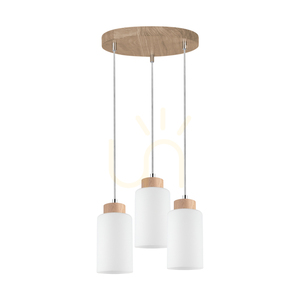 Selva Pendelleuchte, geölte Eiche, 3xE27, Ø 30 cm 0 Selva Pendelleuchte, geölte Eiche, 3xE27, Ø 30 cm small 0