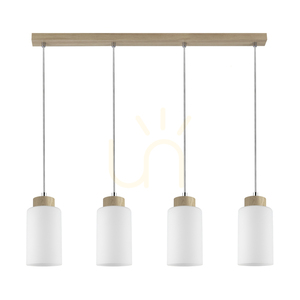 Selva Pendelleuchte, geölte Eiche, 4xE27, 75 cm 0 Selva Pendelleuchte, geölte Eiche, 4xE27, 75 cm small 0