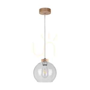 Fiorda Pendelleuchte, geölte Eiche, 1xE27, Ø 20 cm small 0