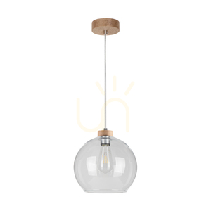 Fiorda Pendelleuchte, geölte Eiche, 1xE27, Ø 25 cm 0 Fiorda Pendelleuchte, geölte Eiche, 1xE27, Ø 25 cm small 0