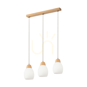 Skaja Pendelleuchte, geölte Eiche, 3xE27, 54 cm 0 Skaja Pendelleuchte, geölte Eiche, 3xE27, 54 cm small 0
