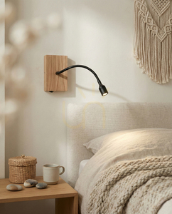 Brinova LECTOR LED-Lesewandleuchte 2,8 W 4000 K – geölte Eiche und Schwarz small 1