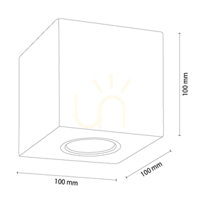 Pevex Deckenleuchte, geölte Eiche, 1xGU10, 10 cm small 2