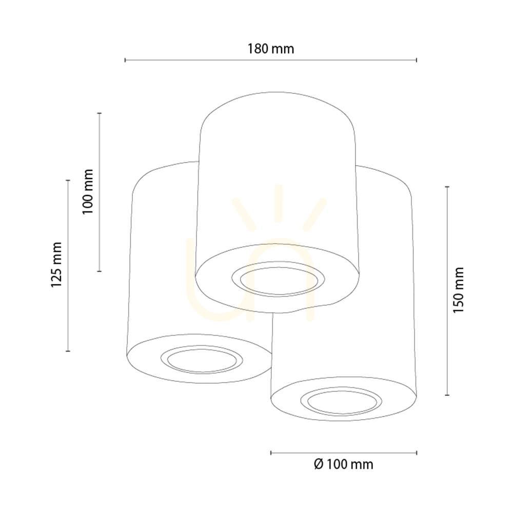 Vorschau Pevex Deckenleuchte, geölte Eiche, 3xGU10, Ø 18 cm Pevex Deckenleuchte, geölte Eiche, 3xGU10, Ø 18 cm