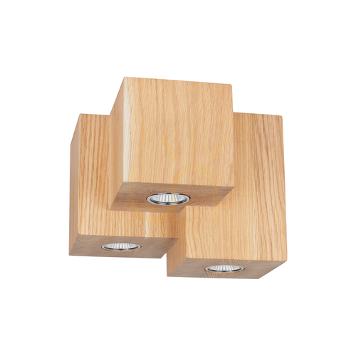 Prüfen Pevex Deckenleuchte, geölte Eiche, 3xGU10, 20 cm