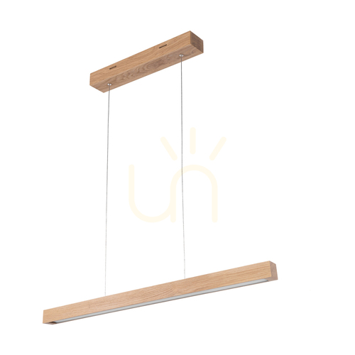 Prüfen Smal CCT Pendelleuchte, geölte Eiche, 1xLED, 26,4 W, 80 cm