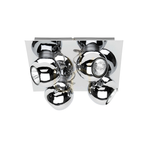 Prüfen Sergio Deckenleuchte inkl.. 4xGU10 LED 4,5 W Chrom 25 cm