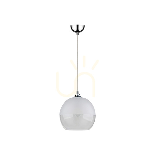Prüfen Kugel-Pendelleuchte 1xE27 60 W Chrom/Klar/Klar Ø 25 cm