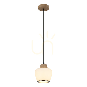 Rondas Pendelleuchte 1xE14 Max. 40 W, geölte Eiche/klar/weiß/Chrom, Ø 10,3 cm small 1