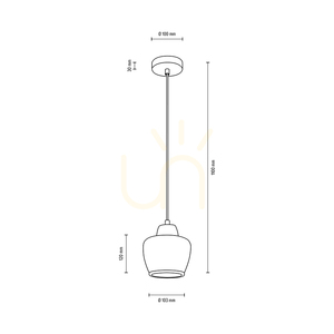 Rondas Pendelleuchte 1xE14 Max. 40 W, geölte Eiche/klar/weiß/Chrom, Ø 10,3 cm small 3