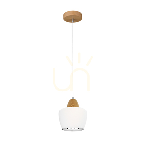 Rondas Pendelleuchte 1xE14 Max. 40 W, geölte Eiche/klar/weiß/Chrom, Ø 10,3 cm small 0