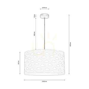 Fiete Pendelleuchte, 1xE27, Max. 60 W, grau gebeiztes Kiefernholz/Chrom/klar/grau-weiß, Ø 45 cm small 2