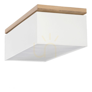 Sedos Deckenleuchte, 4xE27, Max. 25 W, geölte Eiche/Weiß, 70 cm small 4