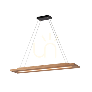 Tablero 2xLED Pendelleuchte, 42 W, Schwarz/geölte Eiche, 120 cm small 1