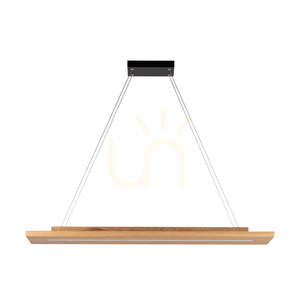 Tablero 2xLED Pendelleuchte, 42 W, Schwarz/geölte Eiche, 120 cm small 3