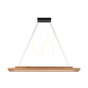 Tablero 2xLED Pendelleuchte, 42 W, Schwarz/geölte Eiche, 120 cm small 4