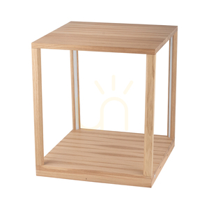 Tavoli 1xLED Beistelltisch, 27 W, geölte Eiche/Schwarz mit Touch-Dimmer, 45,5 cm small 0
