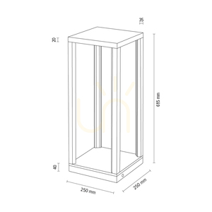 Tavoli 1xLED-Tischleuchte, 33 W, geölte Eiche/Schwarz/Touch-Dimmer, 25 cm small 3