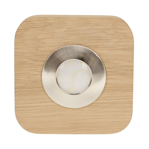Prüfen Spot Light SUNNIVA 2291174 LED-Deckenleuchte 5W 3000K, geölte Eiche/satiniert, 14 cm