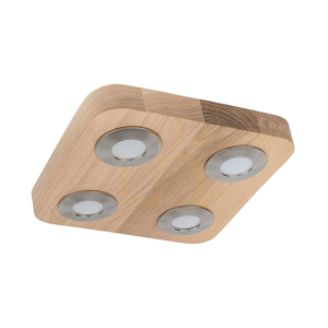 Sunniva Deckenleuchte, inklusive 4 × 5-W-LEDs, geölte Eiche/satiniert, 26 cm small 1