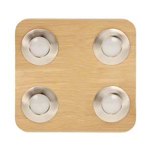 Sunniva Deckenleuchte, inklusive 4 × 5-W-LEDs, geölte Eiche/satiniert, 26 cm small 0