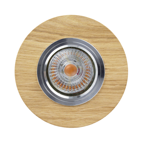 Prüfen Vitar Wood runde Deckenleuchte, inklusive 1x LED GU10 6 W, geölte Eiche, Ø 10 cm