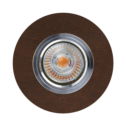 Prüfen Vitar Wood runde Deckenleuchte, inklusive 1x LED GU10 6 W, Walnuss, Ø 10 cm