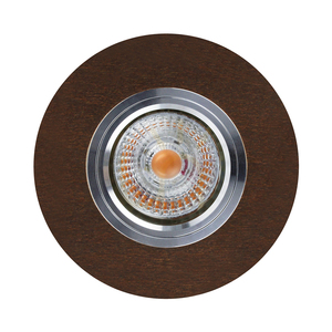 Vitar Wood runde Deckenleuchte, inklusive 1x LED GU10 6 W, Walnuss, Ø 10 cm small 0