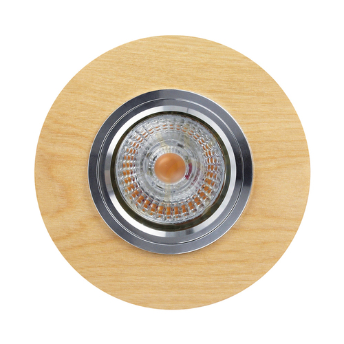 Prüfen Vitar Wood runde Deckenleuchte, inklusive 1x LED GU10 6 W, Birke, Ø 10 cm