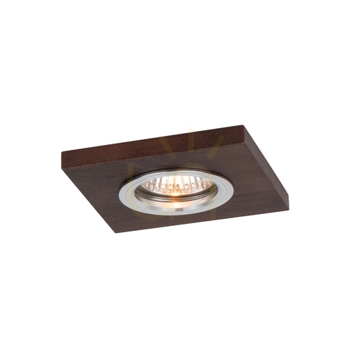 Prüfen Einbaustrahler Spot Light Vitar Wood 2515176 GU10 Nussbaum/Chrom 9,5 cm