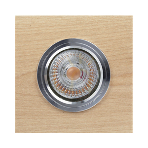 Vitar Wood quadratische Deckenleuchte, inklusive 1x 6-W-GU10-LED-Leuchtmittel, Birke, 9,5 cm small 0