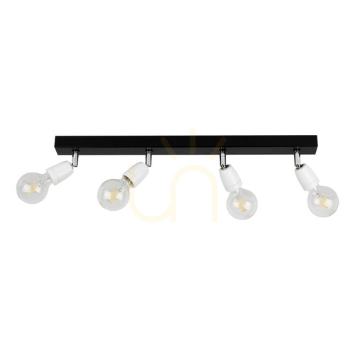 Prüfen Deckenleuchte „Corfu“, 4xE27, Max. 25 W, schwarz/weiß, 68 cm