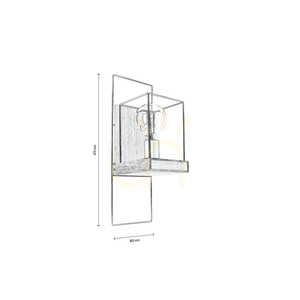 Moroni Wandleuchte 1xE27 Max. 25 W, geölte Eiche/Schwarz, 16 cm small 1