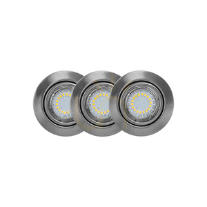 Grundausstattung für Deckenstrahler, inkl.. 3x GU10 5 W 2700 K, satiniert, Ø 8 cm small 1