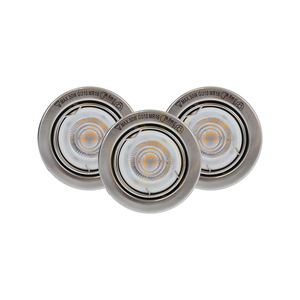 Grundausstattung für Deckenstrahler, inkl.. 3x GU10 5 W 2700 K, satiniert, Ø 8 cm small 0