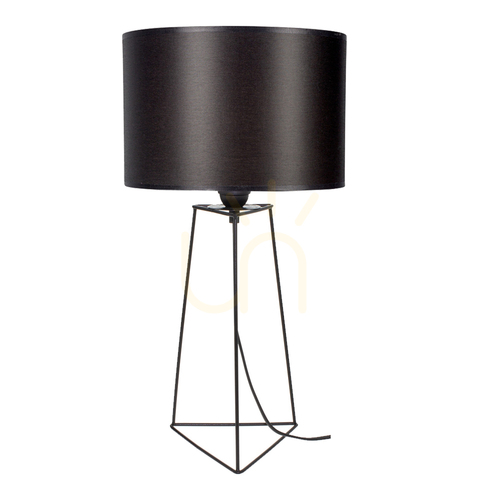 Prüfen Marlene Tischlampe 1xE27 25 W Schwarz/Schwarz/Schwarz Ø 30 cm