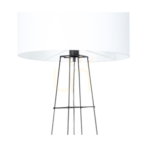 Tiphany Stehlampe 1xE27 60 W Schwarz/Schwarz/Weiß Ø 50 cm small 2