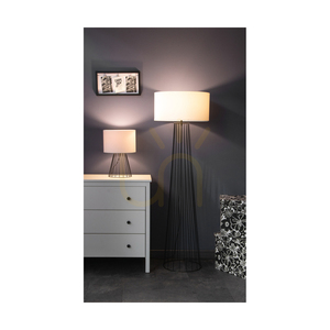 Swan Stehlampe 1xE27 Max. 60 W Schwarz/Schwarz PVC/Weiß Ø 50 cm small 4