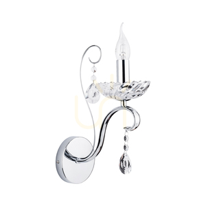 Wandleuchte „Alessa“, 1xE14, max.. 40 W, verchromtes Metall/klares Kristallglas, 25 cm small 0